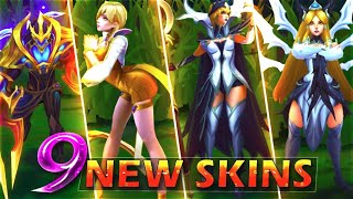 All 9 New Skins Spotlight - Galaxy Slayer Zed Kda Evelynn Prestige Conqueror Alistar 6 Ig Skins