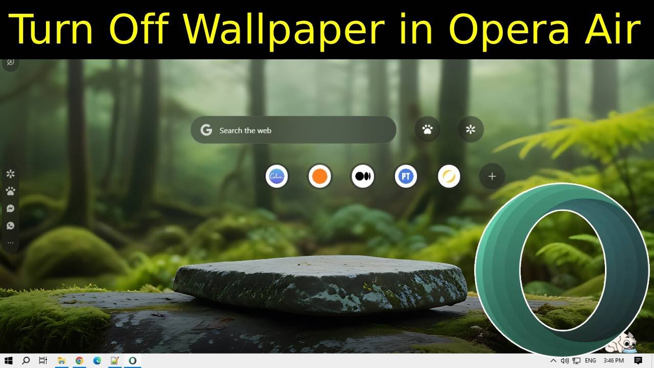 How to Turn Off Wallpaper in Opera Air?