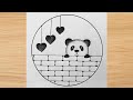 Easy Circle Scenery Drawing |Pencil Drawing in Circle Easy Step by Step |Easy Drawing Ideas |Drawing