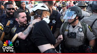 WATCH: Protesters Clash With Officers Outside ICE Broadview facility in Chicago | Kristi Noem N18G