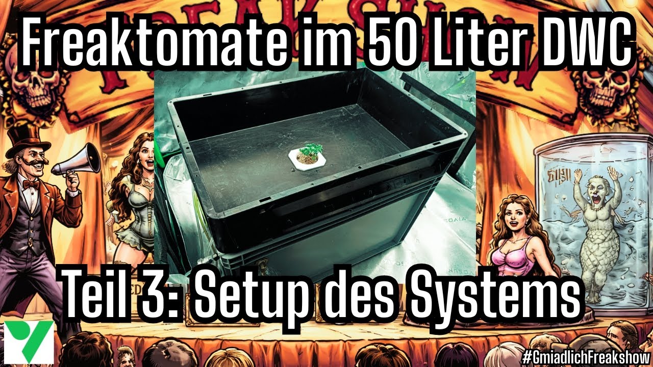 Vom Samen ins Glas: Freakshow - 50 Liter DWC Hydrosystem