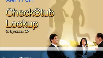 Check Stub Look Up for Microsoft Dynamics GP (Great Plains) for Payables Inquiry by Strophe