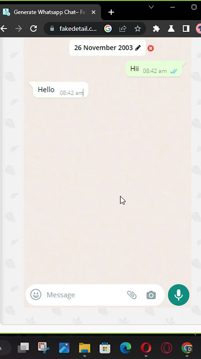 Create Fake WhatsApp Chats that Look Real 😮 #fake #whatsapp #chat #whatsapptricks