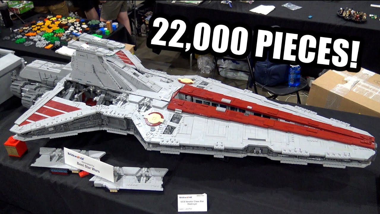 Giant LEGO Venator Class Star Destroyer with Full Interior! 