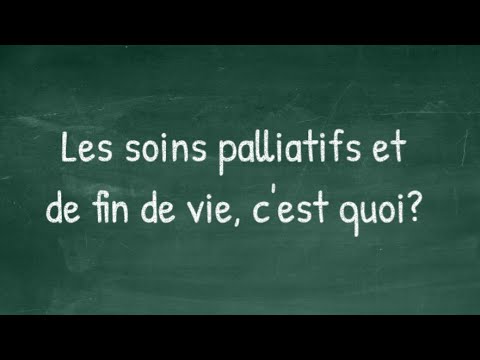 Vidéo: Différence Entre Les Soins Palliatifs Et Les Soins Palliatifs