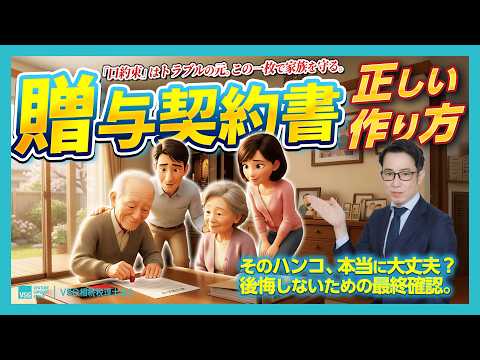 贈与契約書の正しい作り方｜税務署に否認されないポイントを相続専門税理士が解説