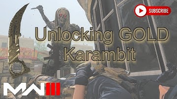 Unlocking Gold Camo ( Gilded ) on Karambit Compilation