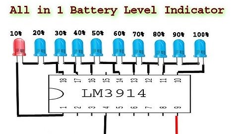 All in 1 Battery Level Indicator circuit, diy electronics projects