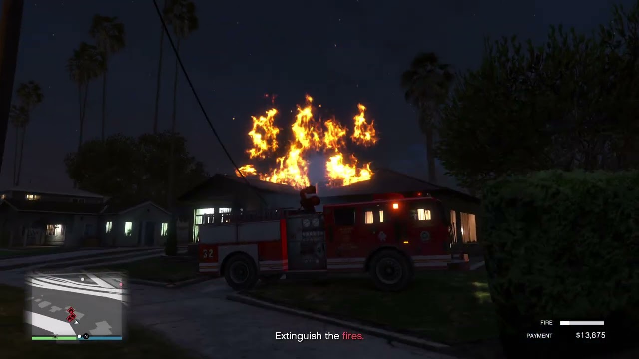 GTA 5 ONLINE WORKING AS A FIRE FIGHTER