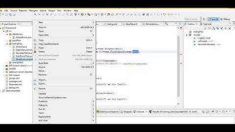 selenium- How to write Global parameters with java code