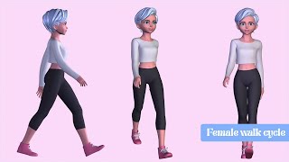 Female Walk Cycle🧍‍♀️