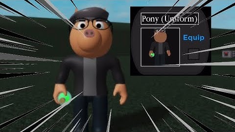 PIGGY [BOOK 2] BUILD MODE PONY (UNIFORM) PLAYER MODEL!! (Game By UnknownDestiny00_2)