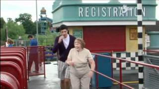 Old lady goes on Stealth at Thorpe Park