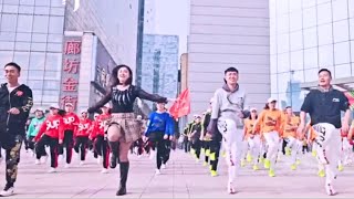💝Langfang was on fire one night💝Dandan danced with the💝 Dance Teams of Langfang City💝