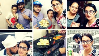 VLOG - Brother CookingHealthy Snack (Suji Idli/ Rava Idli) for Family | Fun Time| SWATI BHAMBRA