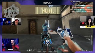 Kyedae reaction to ShahZaM's one shot double kill with pistol