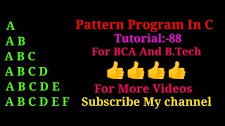 Alphabet pattern program ||c programming ||#shorts #coding screenshot 3