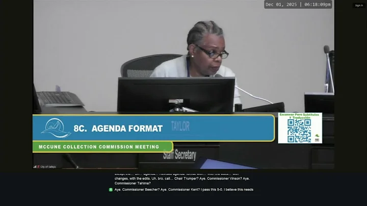 McCune Collection Commission Regular Meeting - 12-01-2025 - City of Vallejo