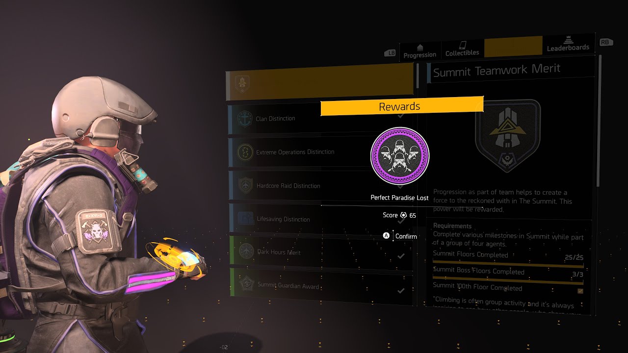 New Commendation Perfect Paradise Lost | 10min run | The Division 2: TU20  Year 5 Season 3