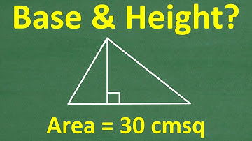 Can You Solve This Triangle Problem? Area = 30 → Find Base & Height!