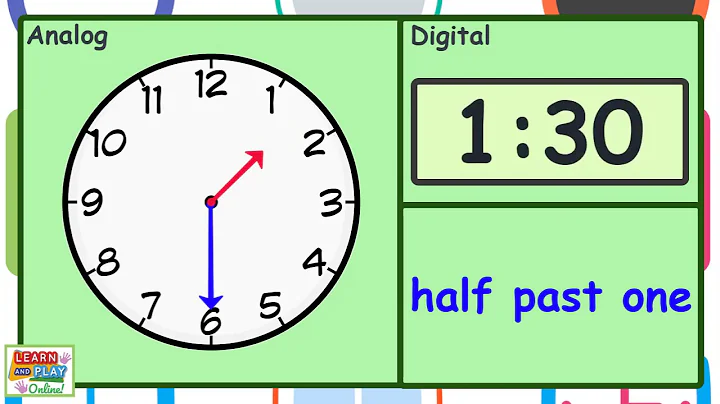 Telling the Time for Kids: Half Past Times - DayDayNews