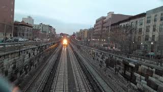 Metro-North Throwback Connecticut Bound Train M8 Passes Through 187Th Street Overpass