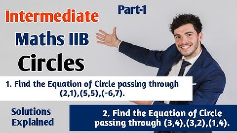 Inter Maths IIB CIRCLES Part-1 || Public Importants with Solutions || New syllabus 2021.