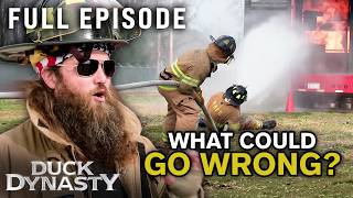 The Robertson Boys Try Not to Die During Firefighter Training (S6, E4) | Full Episode | Duck Dynasty