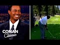 Tiger Woods Analyzes Charles Barkley's Golf Swing - "Late Night With Conan O'Brien"