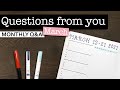 YOUR QUESTIONS ANSWERED 💜 Bullet journal questions and more | March monthly Q&amp;A video