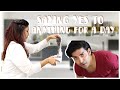 Saying YES to my HUSBAND the whole day | HINDI | With English Subtitles |  Debina Decodes |