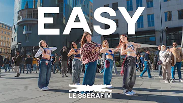 [K-POP IN PUBLIC VIENNA] - LE SSERAFIM (르세라핌) 'EASY' - Dance Cover - [UNLXMITED] [4K] [ONETAKE]