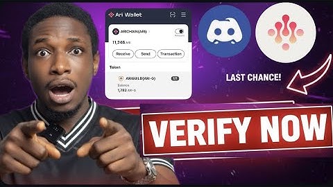 Arichain Special Registration LIVE! Verify Your Discord & Wallet NOW Before It Closes !!!