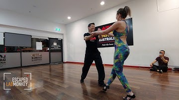 20181128 Zouk demo with Sunny and Jane 1