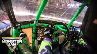 Grave Digger | Monster Jam Onboard | 2-Wheel Skills Challenge and Freestyle | Monster Jam