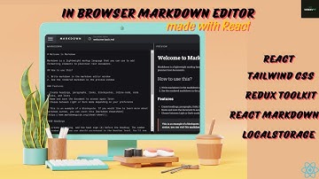 Creating In Browser Markdown Editor with React, Redux, and Tailwind CSS #coding #reactjs #md