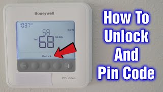 How To Unlock The Honeywell Pro Series Thermostat