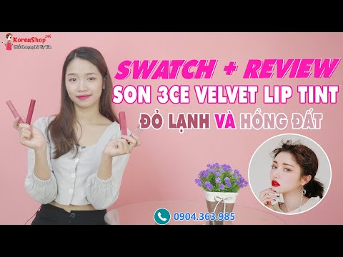[SWATCH + REVIEW] 3CE VELVET LIP TINT Private + Near and Dear  AUTHENTIC | KOREA COSMETIC