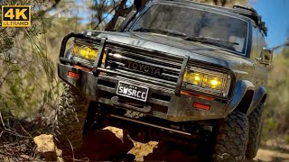 Realistic 1:10 Scale Toyota Land Cruiser 60 Kyosho KC10 Body Type 2 Midnight Blue #rccrawler