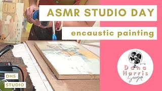 ASMR Studio Day: Encaustic Painting with Transfer