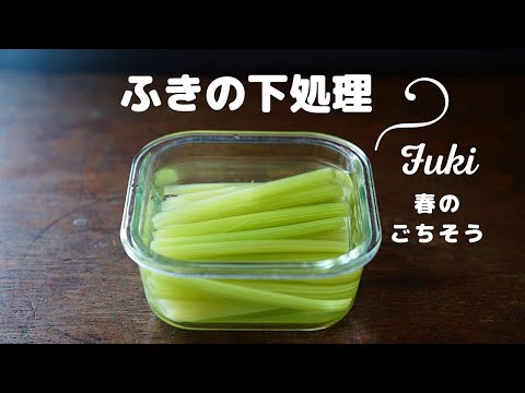 【ふきの下処理】茹で方/皮の剥き方/春のごちそう。