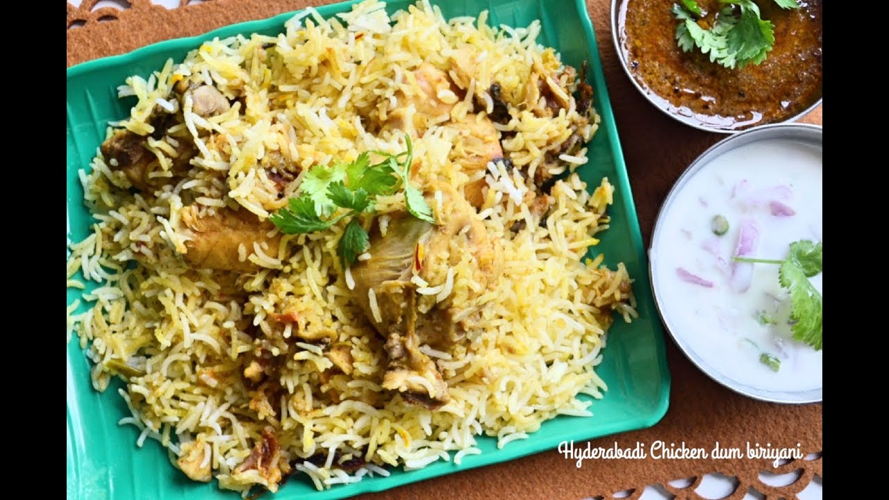 ஹைதராபாத் சிக்கன் தம் பிரியாணி | Hyderabadi chicken dum biriyani | Jo kitchen - YouTube