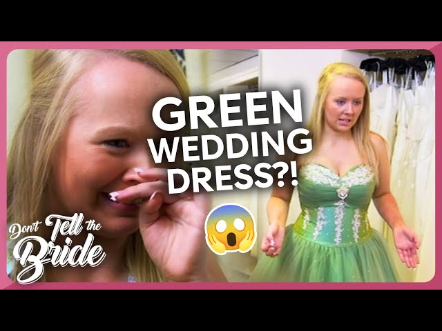 A GREEN Wedding Dress?! | Don't Tell The Bride - YouTube