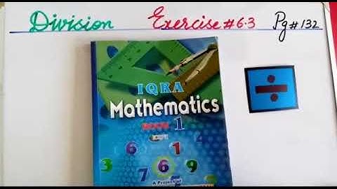 PVI MATHS LESSON # 57 EX 6.3 (Q 10,11,12 ) DATED:23/07/2020 TOPIC: DIVISION