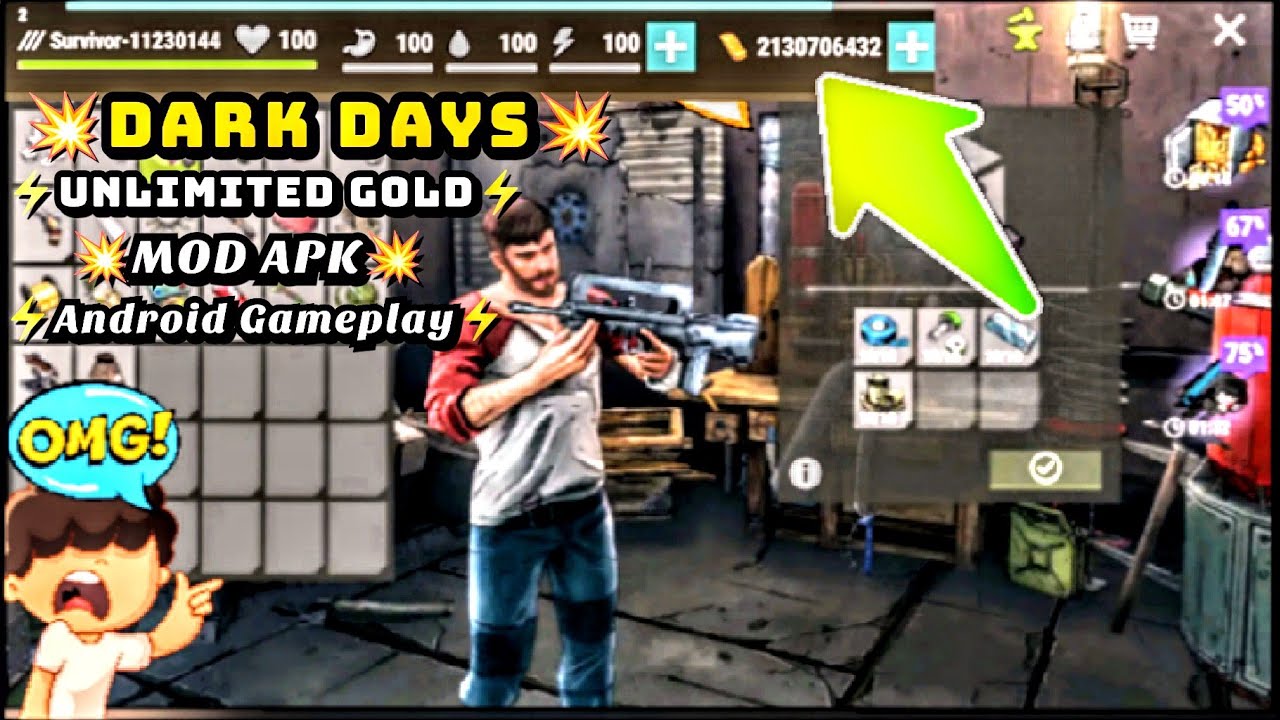 Dark Days Mod Apk Unlimited Gold On Android Gameplay YouTube