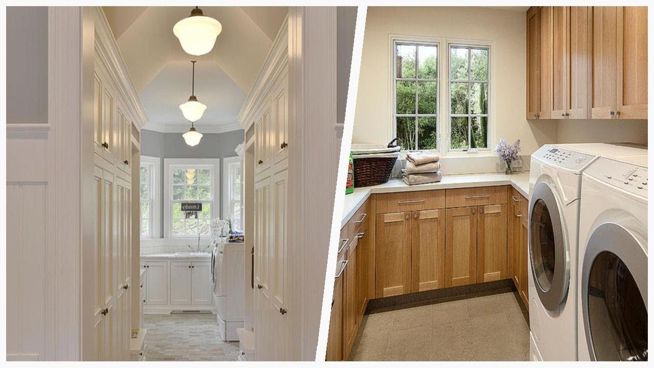 75 U-shaped Laundry Room With A Side-by-side Washer/dryer Design Ideas ...