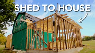 Building the Roof! | Abandoned Shed to House Renovation