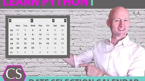 POP-UP PYTHON CALENDAR WITH TKINTER: How to add a calendar to select dates in your GUI project.