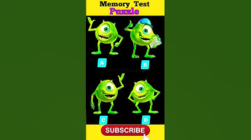 Memory Test Challenge ! Guess the Correct One | Puzzles and Riddles | #paheliyan #shorts #viral