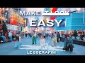 Kpop in public nyc timesquare le sserafim   easy dance cover by f4mx